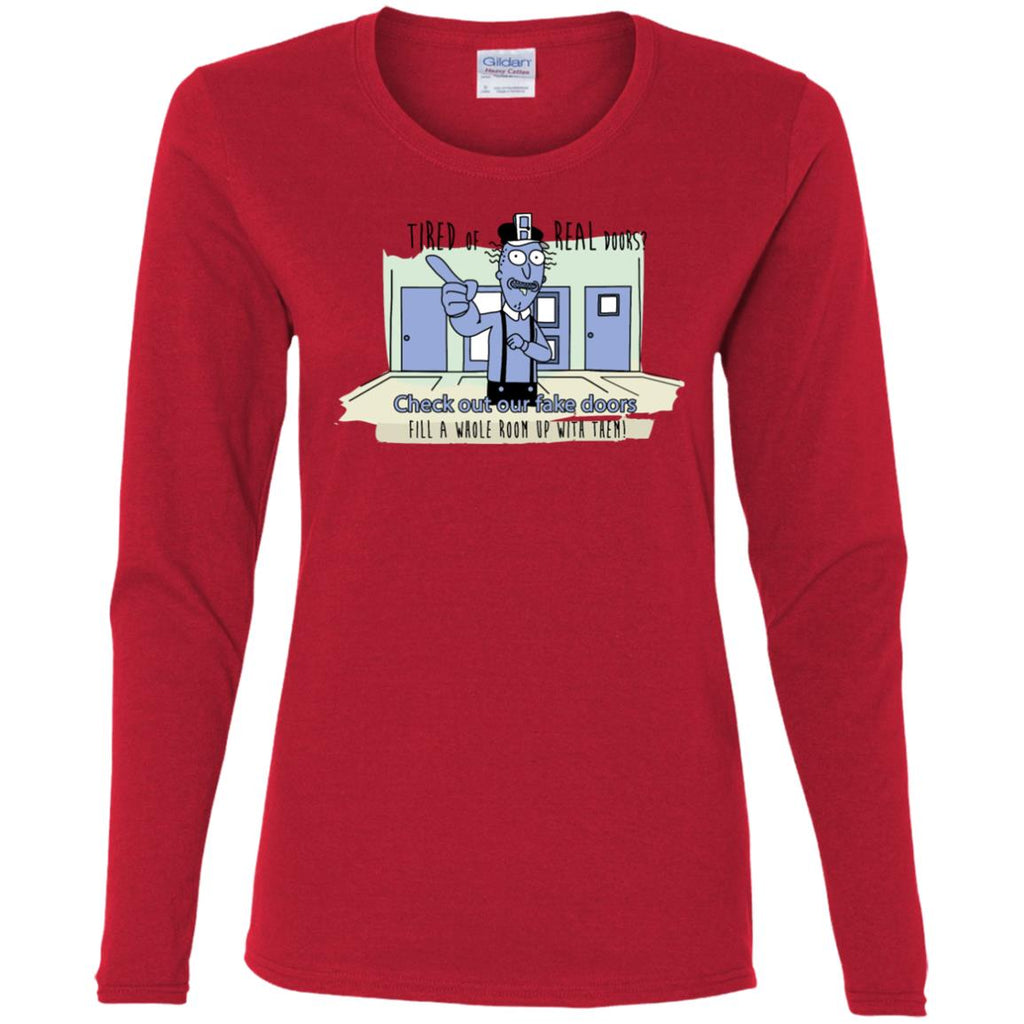 Rick And Morty - Fake Doors Room Women Long Sleeve Shirt
