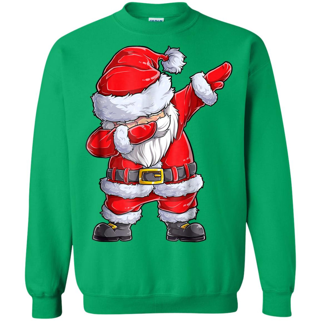 Dabbing Santa Shirt Christmas Boys Kids Men Xmas Gifts Tees Unisex Crewneck Pullover Sweatshirt