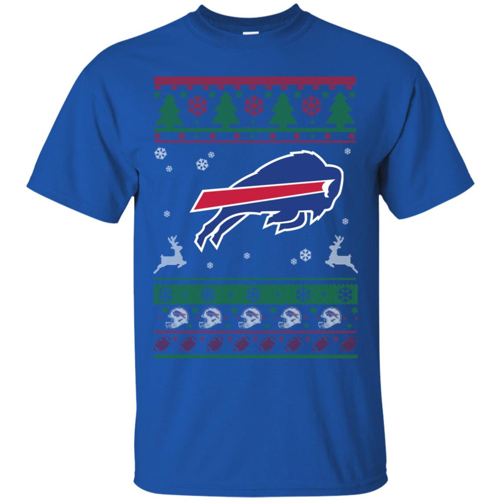Buffalo Bills Logo Football Teams Ugly Christmas Sweater Men T-Shirt