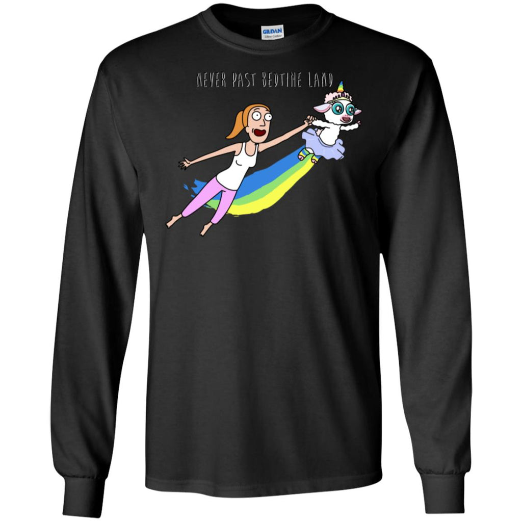 Rick And Morty Summer Never Past Bedtime Land Men Long SLeeve Shirt