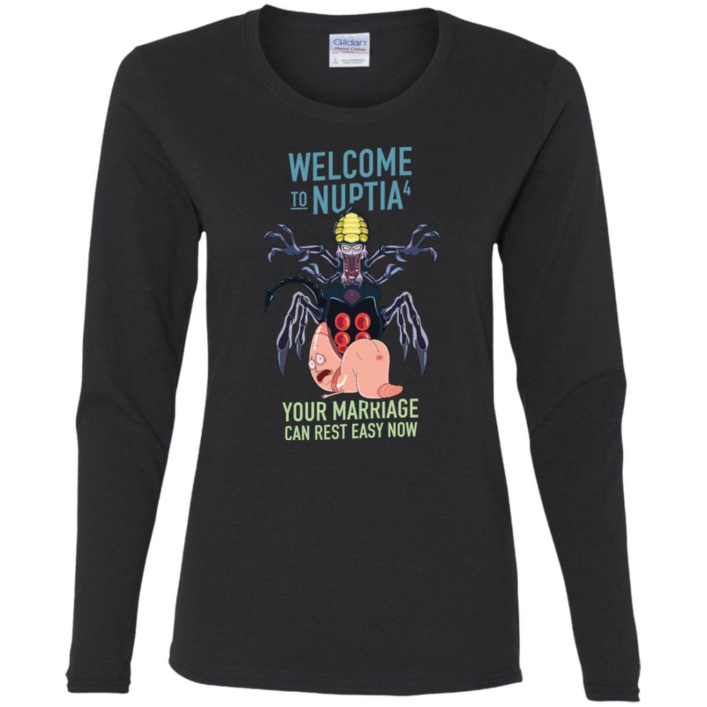 Rick And Morty Welcome To Nuptia Women Long Sleeve Shirt