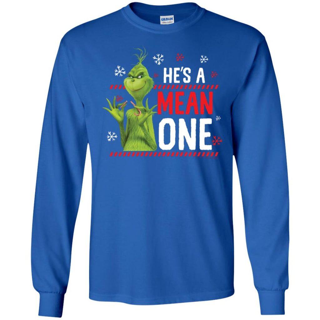 Dr. Seuss The Grinch Me Being Jolly Men Long SLeeve Shirt