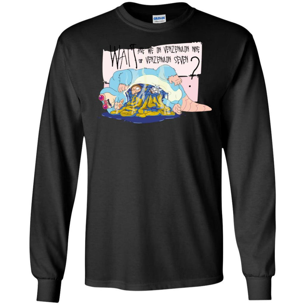 Ricky And Morty Which Venzenulon Are We On Men Long SLeeve Shirt