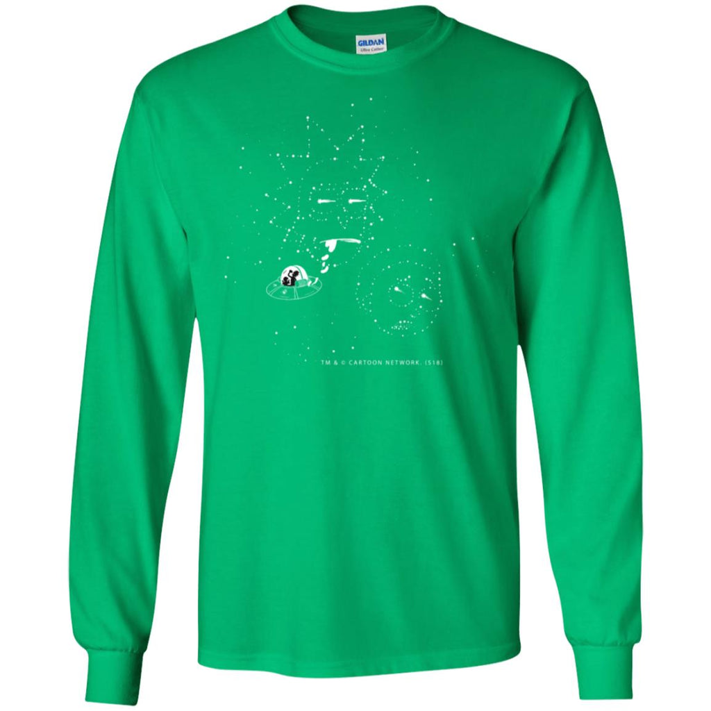 Rick And Morty Stars In The Sky Mug Men Long SLeeve Shirt