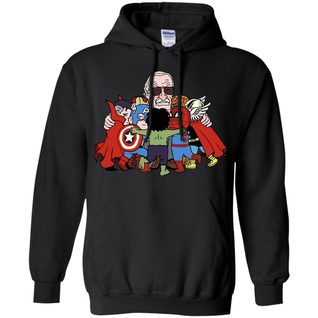 Stan Lee Shirt - Father Of Super Heroes Men Pullover Hoodie
