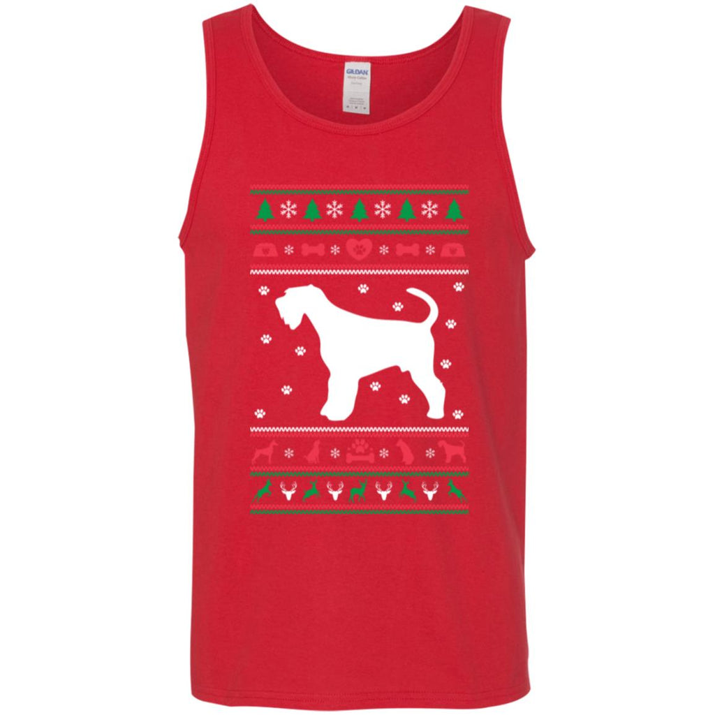 Christmas Airedale Dog Men Tank Top