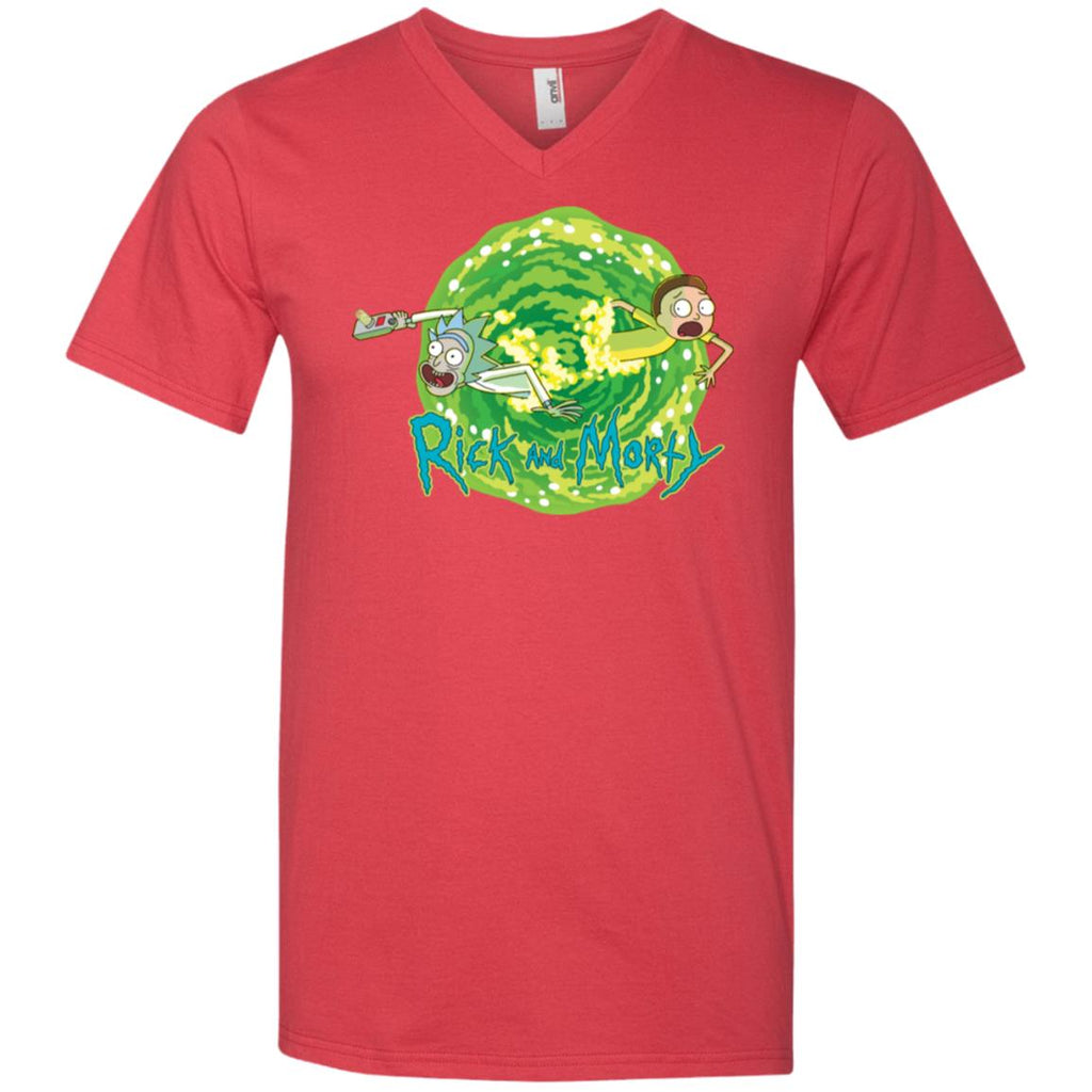 Rick And Morty Multidimensional Travel Men V-Neck T-Shirt