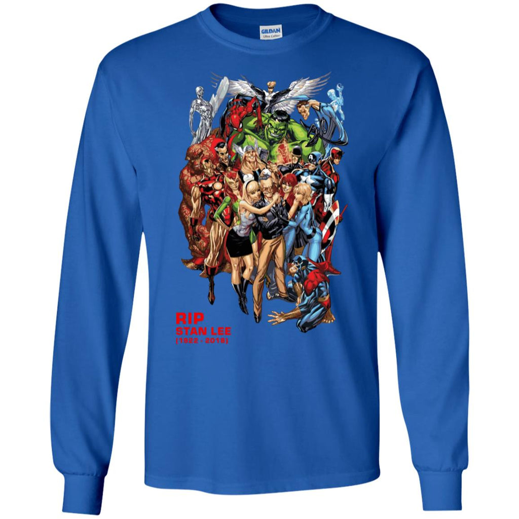Rip Stan Lee Father Of Super Heroes Men Long SLeeve Shirt