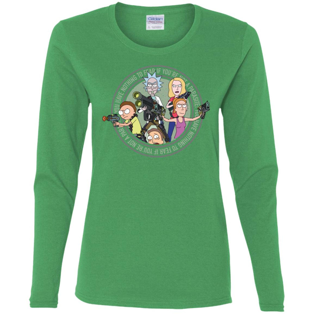 Rick And Morty And The Smith Family Women Long Sleeve Shirt