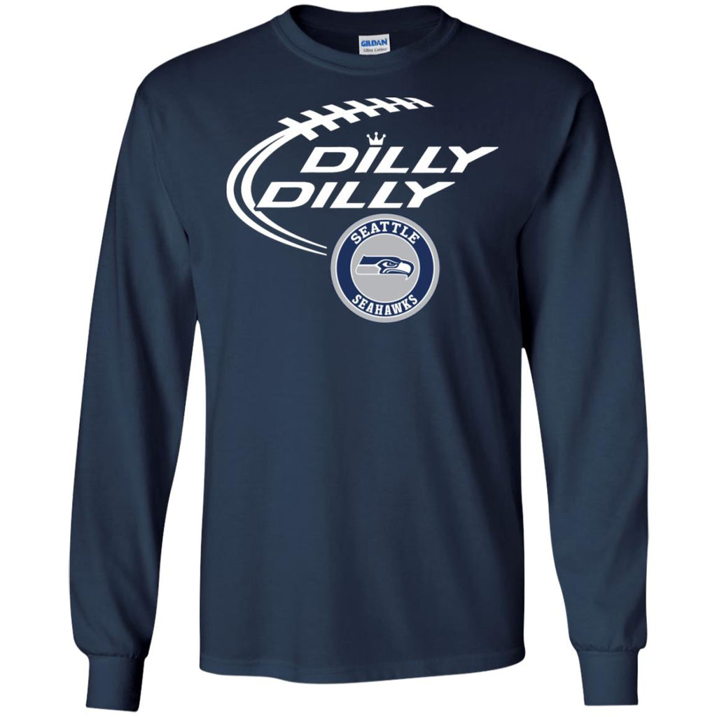 Dilly Dilly Seatle Seahawk Nfl Football Men Long SLeeve Shirt