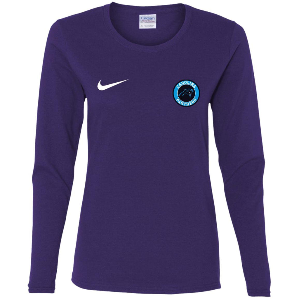 Nike Carolina Panthers Nfl Football Women Long Sleeve Shirt