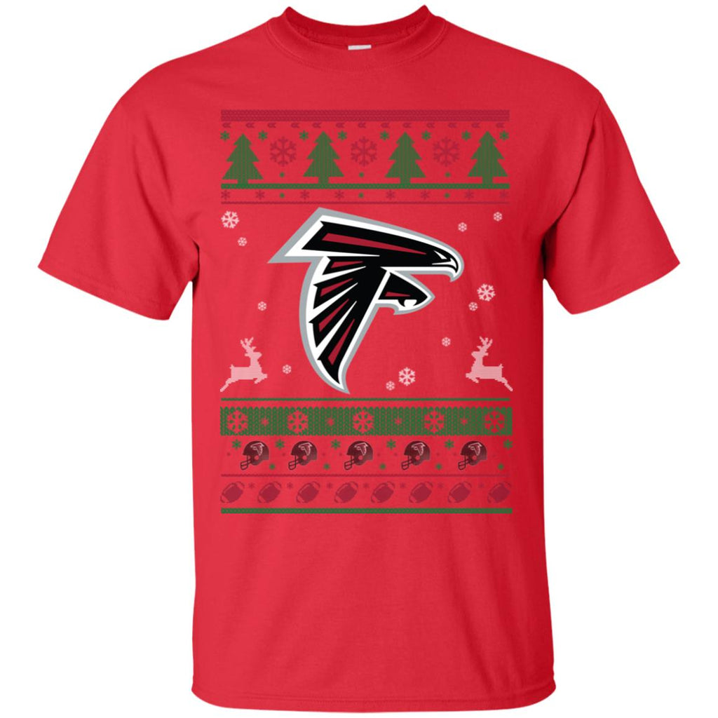Atlanta Falcons Logo Football Teams Ugly Christmas Sweater Men T-Shirt
