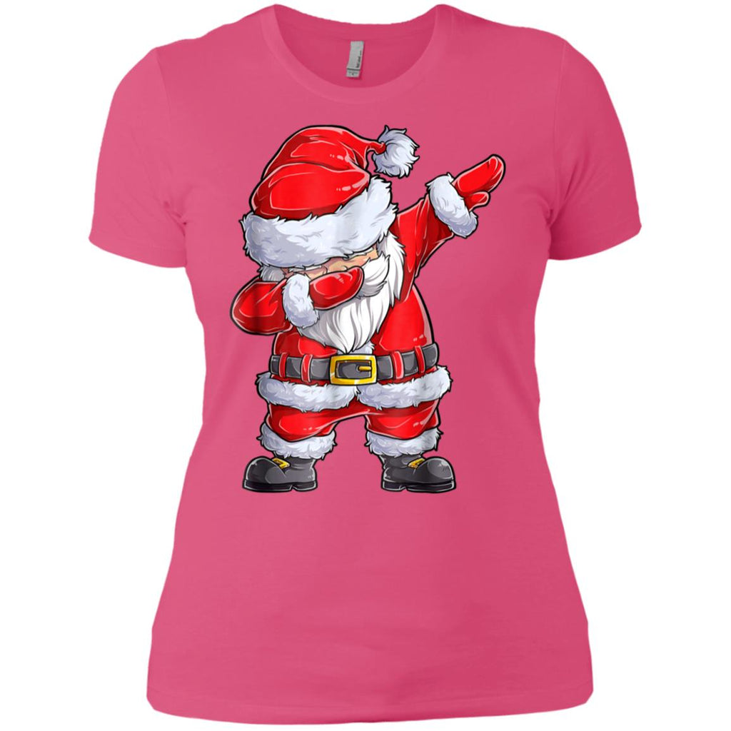 Dabbing Santa Shirt Christmas Boys Kids Men Xmas Gifts Tees Women T-Shirt