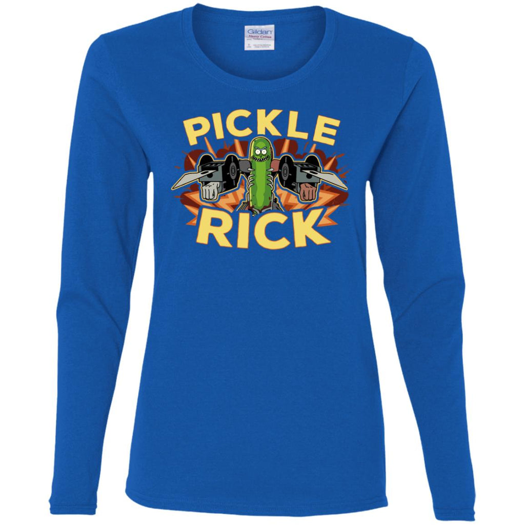Rick And Morty Pickle Rick Women Long Sleeve Shirt