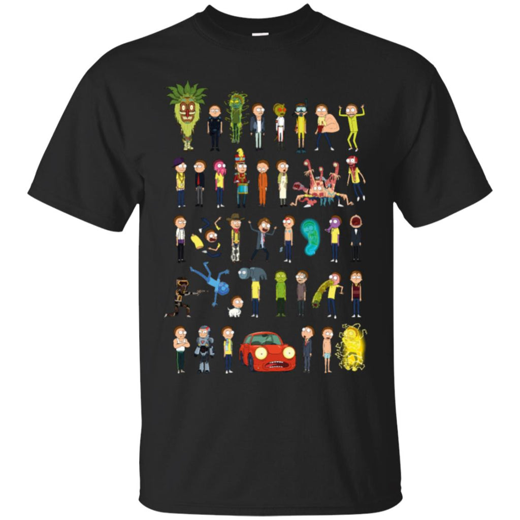 Ricky And Morty The Many Morty's Men T-Shirt
