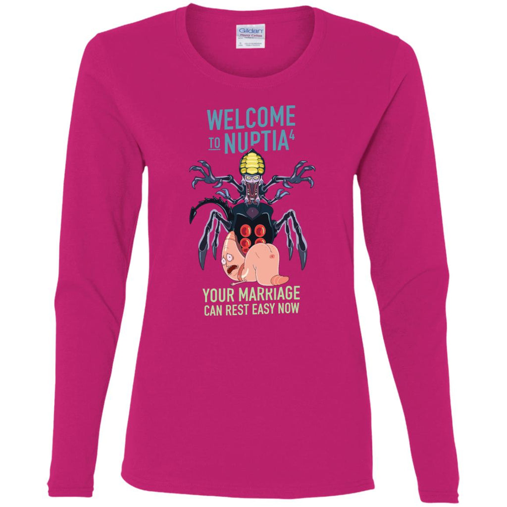 Rick And Morty Welcome To Nuptia Women Long Sleeve Shirt