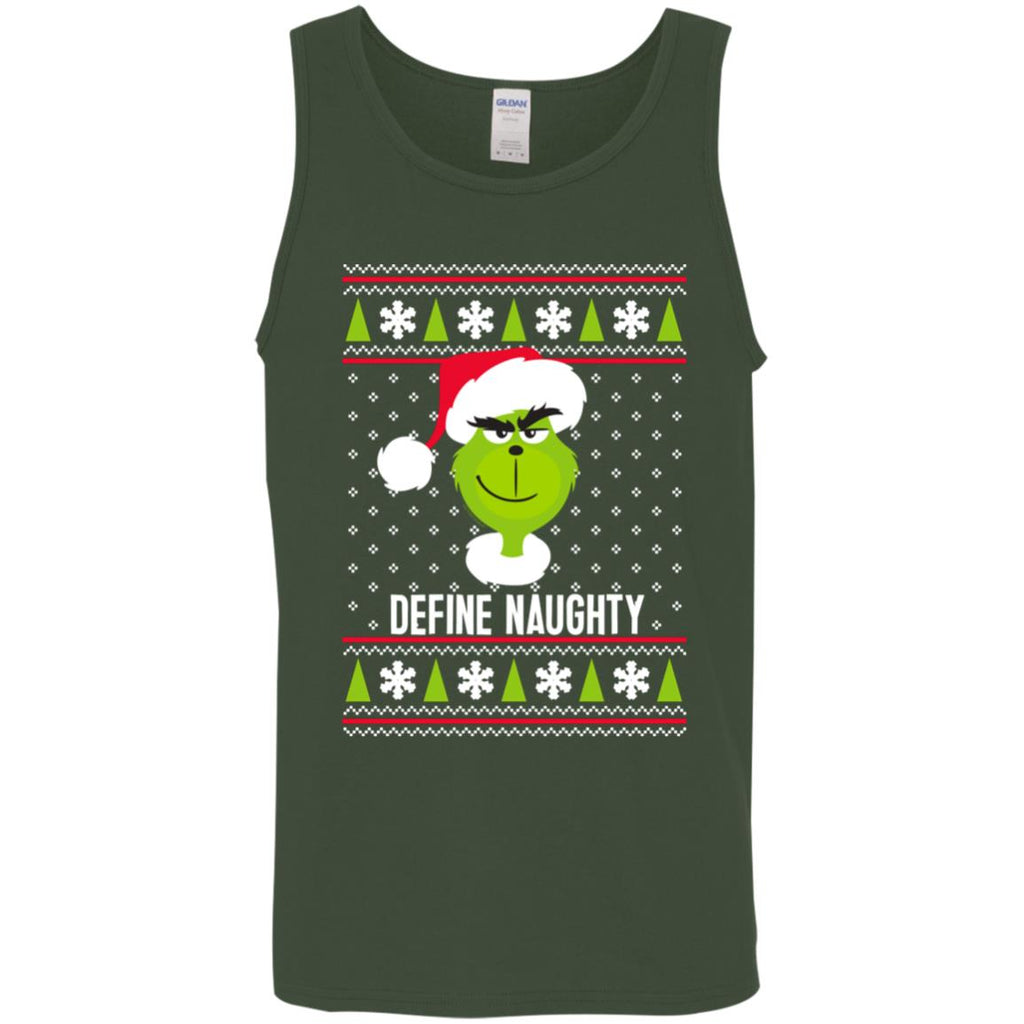 Dr. Seuss The Grinch Naughty Grinch Christmas Sweatshirt Men Tank Top