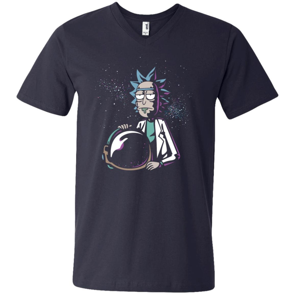 Rick And Morty Astronaut Helmet Men V-Neck T-Shirt