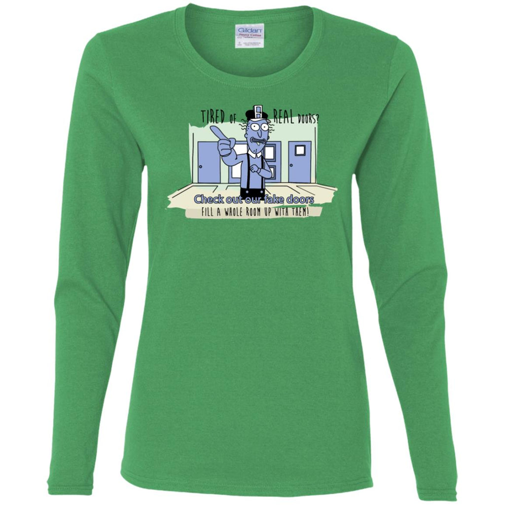 Rick And Morty - Fake Doors Room Women Long Sleeve Shirt