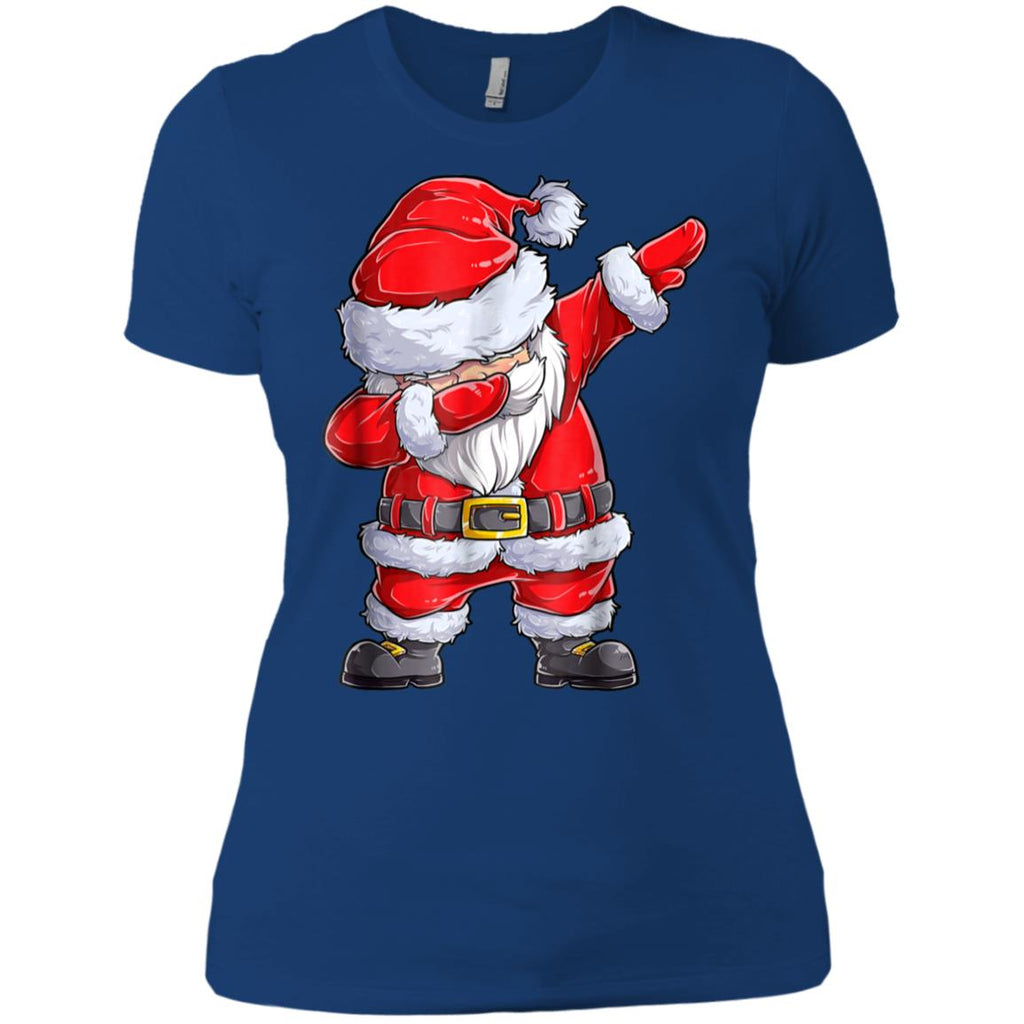 Dabbing Santa Shirt Christmas Boys Kids Men Xmas Gifts Tees Women T-Shirt