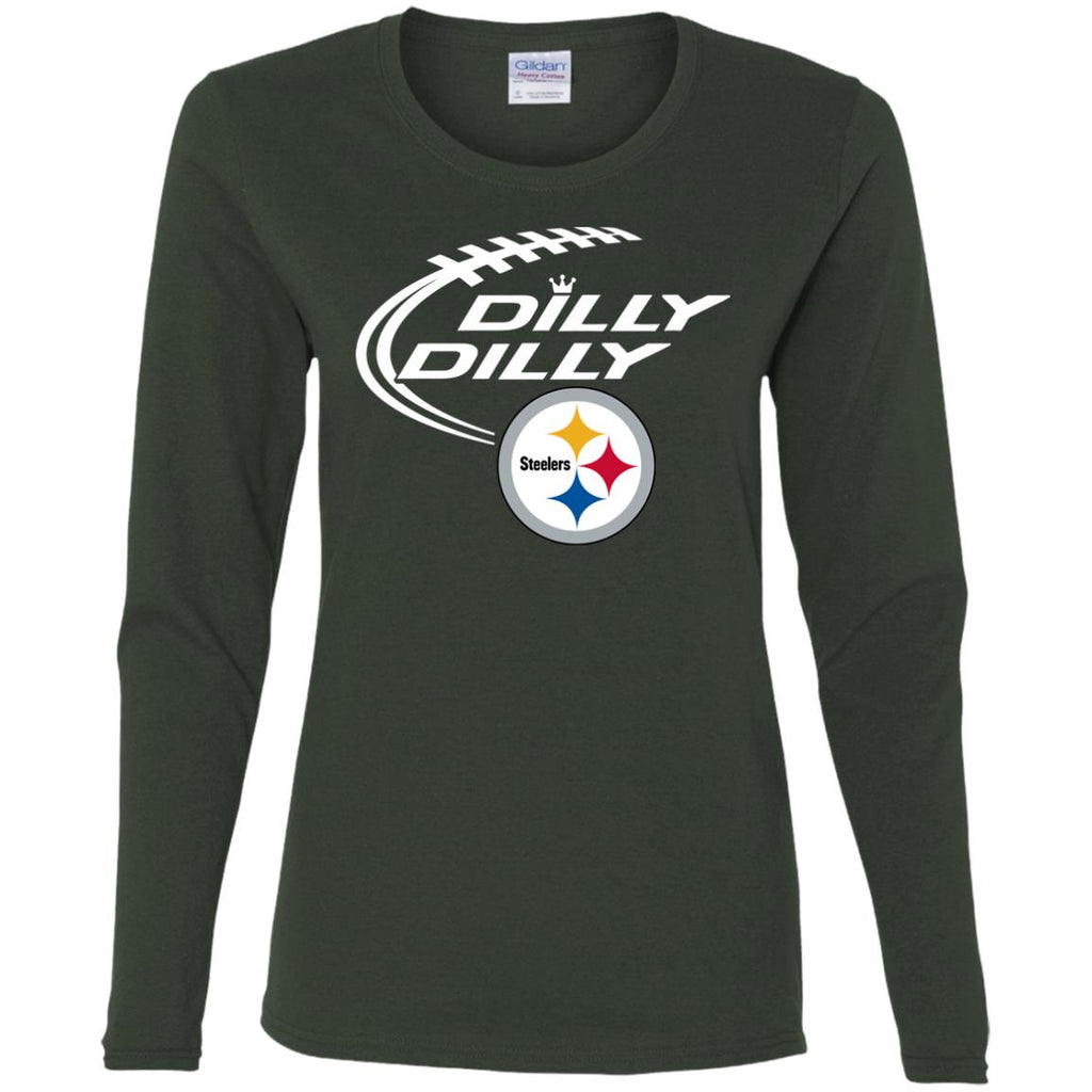 Dilly Dilly Pittsburgh Steelers Logo Nfl Football Women Long Sleeve Shirt