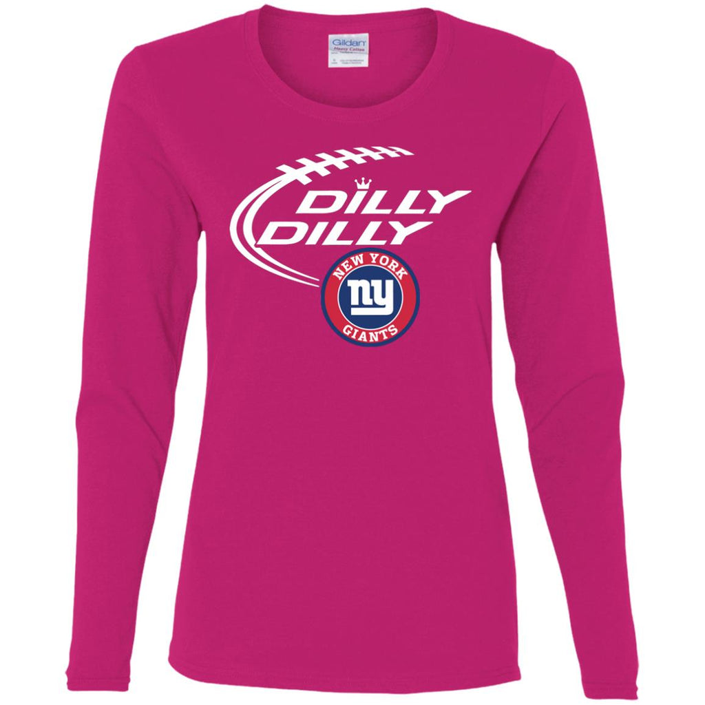 Dilly Dilly New York Giants Nfl Football Women Long Sleeve Shirt