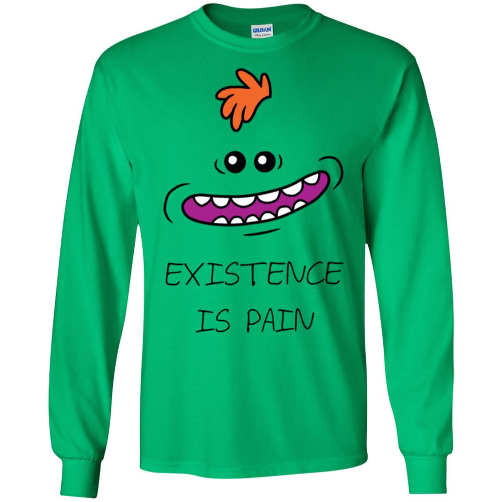 Rick And Morty Mr Meeseeks Existence Is Pain Men Long SLeeve Shirt