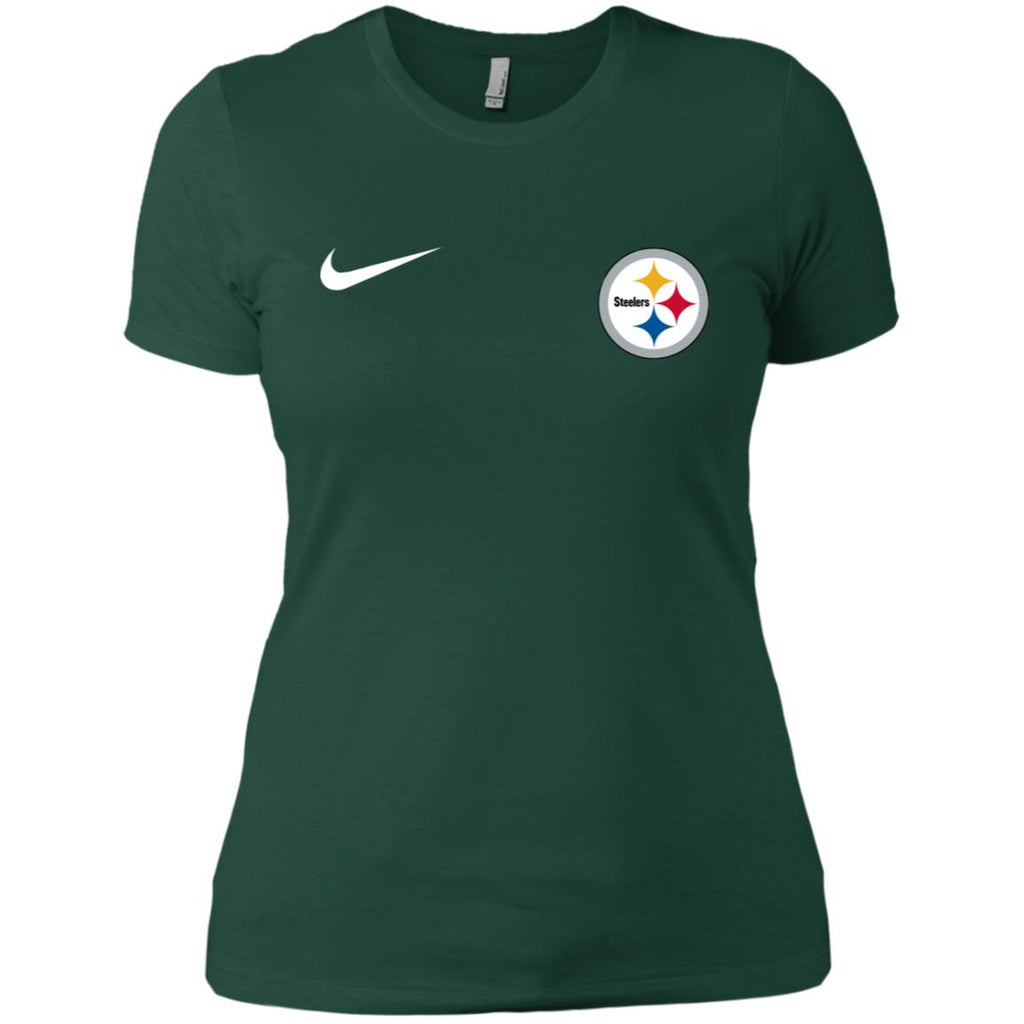 Nike Pittsburgh Steelers Logo Nfl Football Women T-Shirt