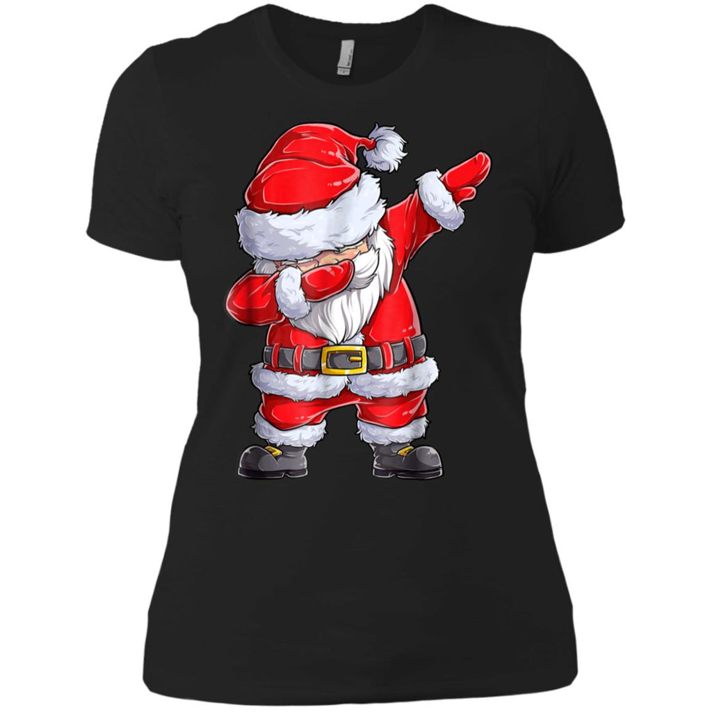 Dabbing Santa Shirt Christmas Boys Kids Men Xmas Gifts Tees Women T-Shirt