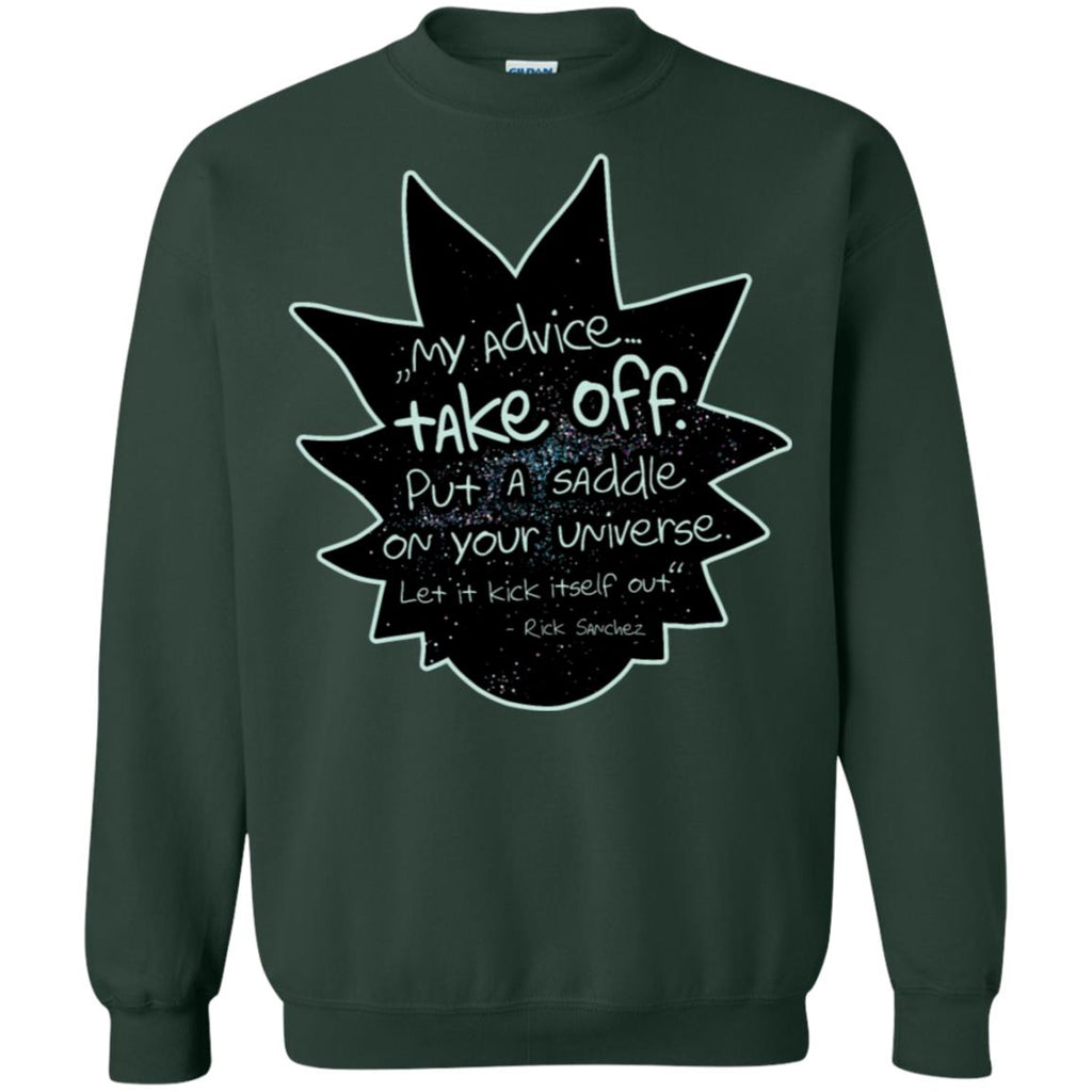 Rick And Morty My Advice  Take Off Unisex Crewneck Pullover Sweatshirt