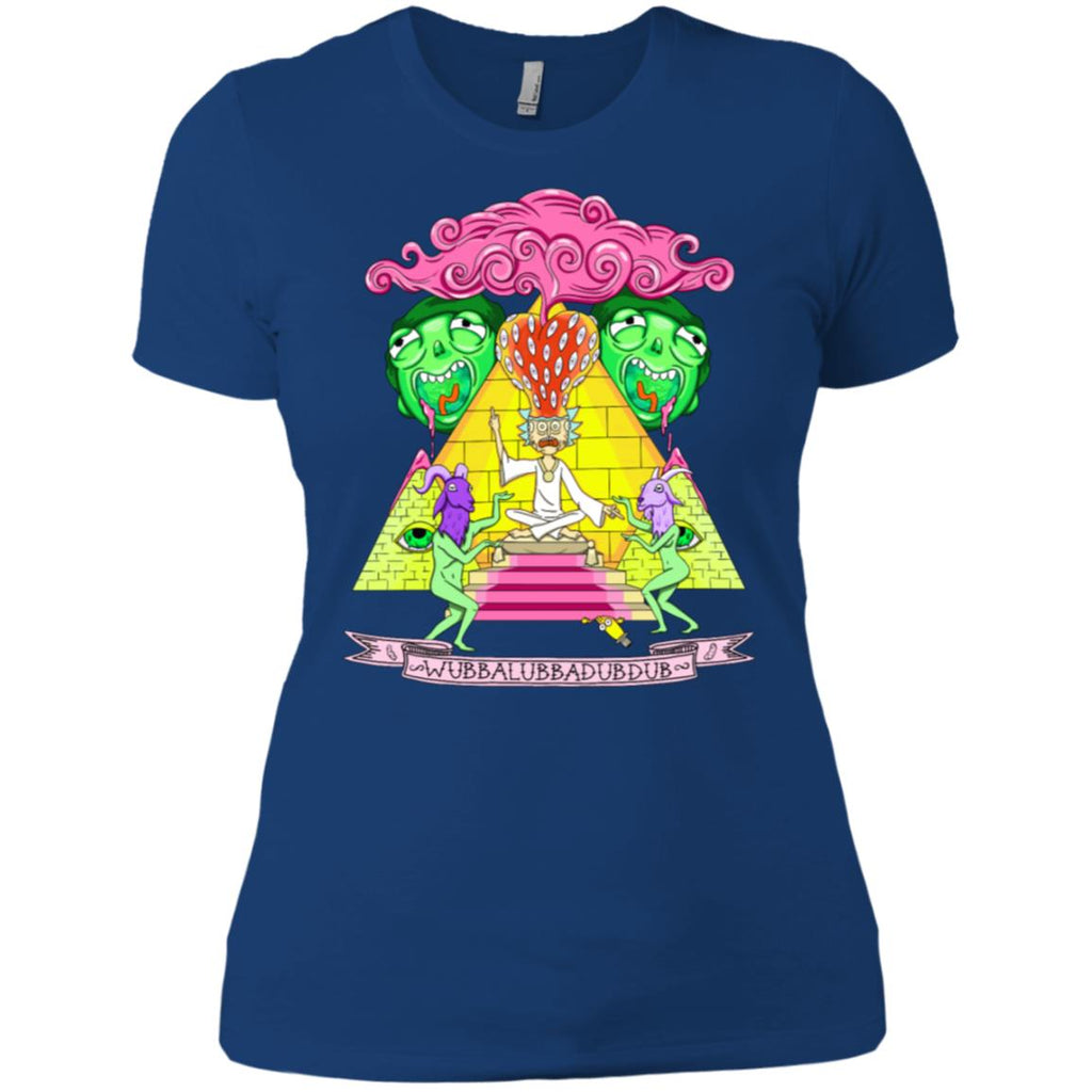 Rick And Morty Pyramid With Catchphrase Women T-Shirt