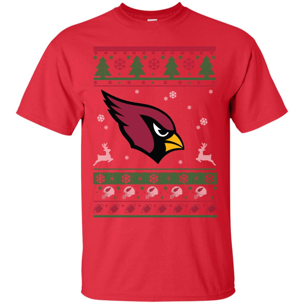 Arizona Cardinals Logo Football Teams Ugly Christmas Sweater Men T-Shirt