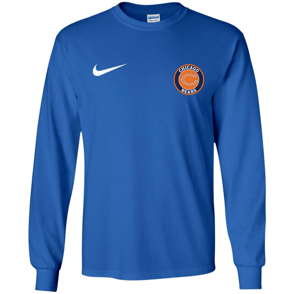 Nike Chicago Bears Nfl Football Men Long SLeeve Shirt