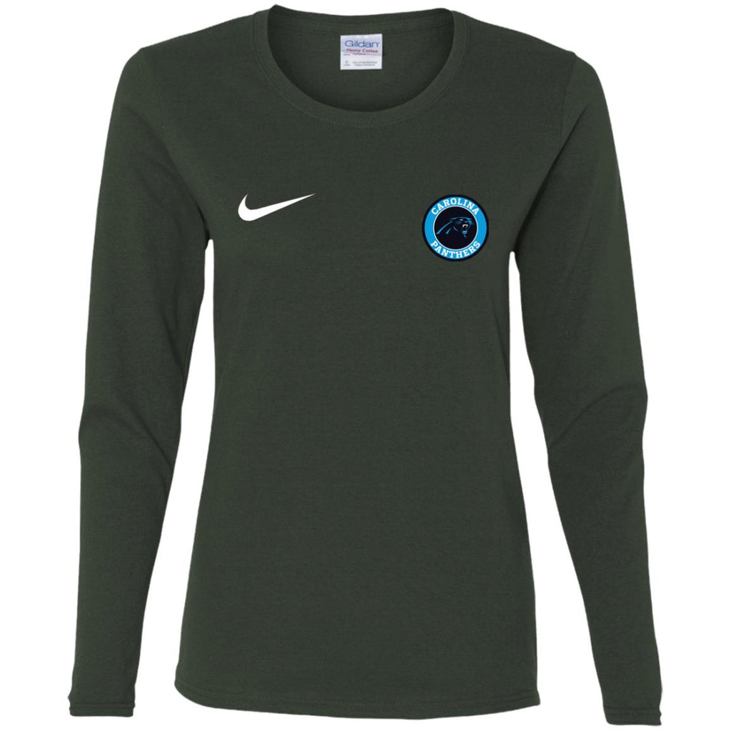 Nike Carolina Panthers Nfl Football Women Long Sleeve Shirt