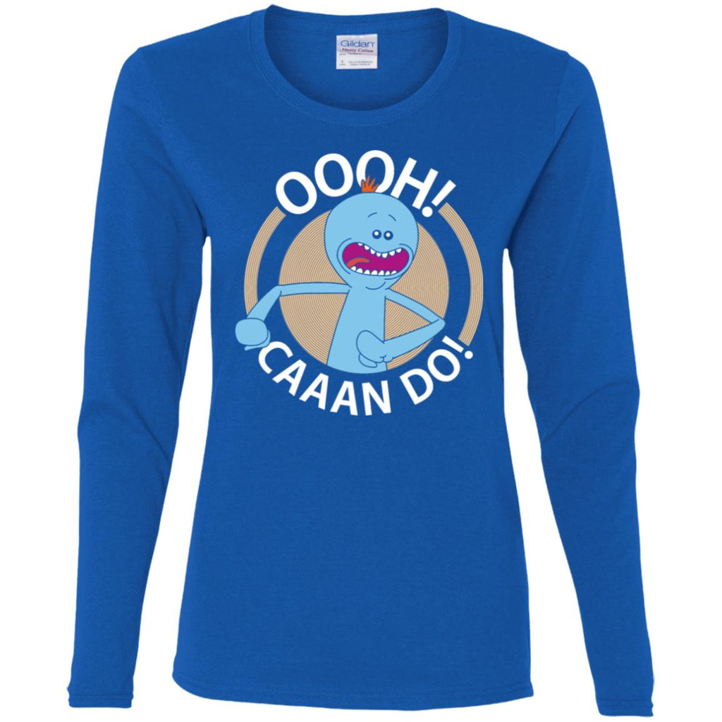 Rick And Morty Mr Meeseeks Oooh Caaan Do Women Long Sleeve Shirt