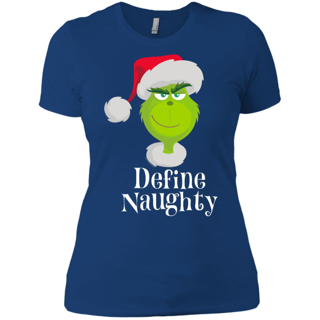 Dr. Seuss The Grinch Naughty Grinch Christmas Women T-Shirt