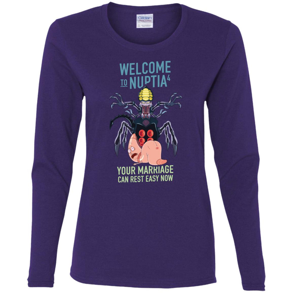 Rick And Morty Welcome To Nuptia Women Long Sleeve Shirt