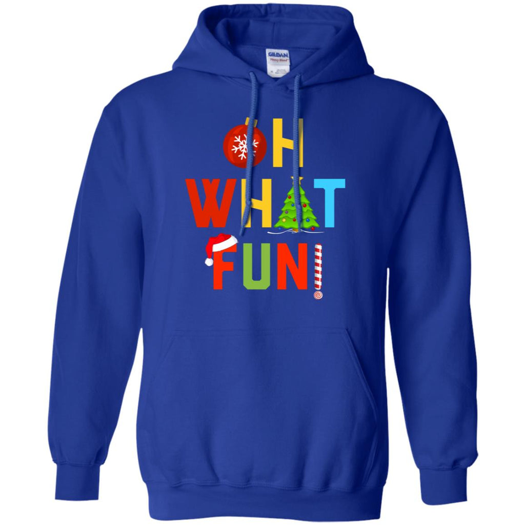 Oh What Fun Merry Christmas Men Pullover Hoodie