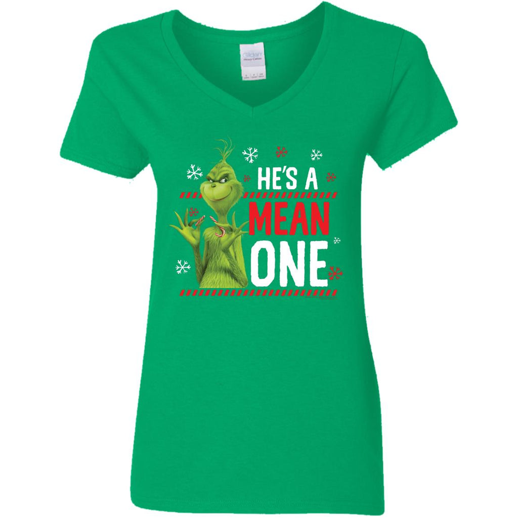 Dr. Seuss The Grinch Me Being Jolly Women V-Neck T-Shirt