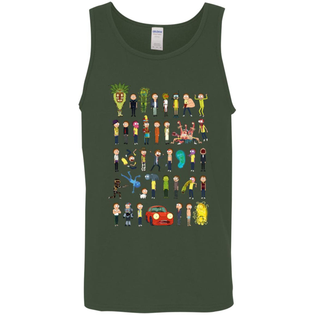 Ricky And Morty The Many Morty's Men Tank Top