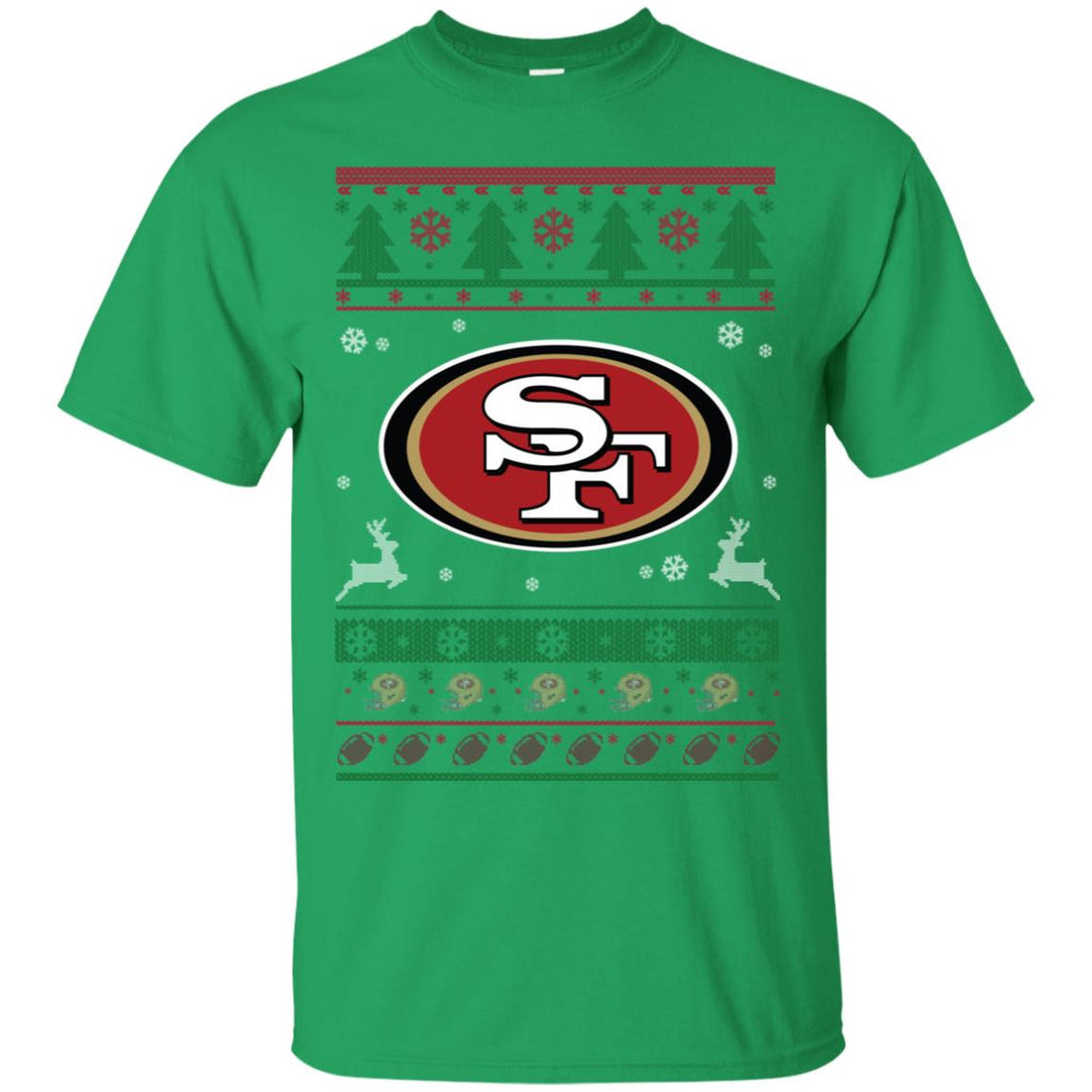 San Francisco 49ers Logo Football Teams Ugly Christmas Sweater Men T-Shirt