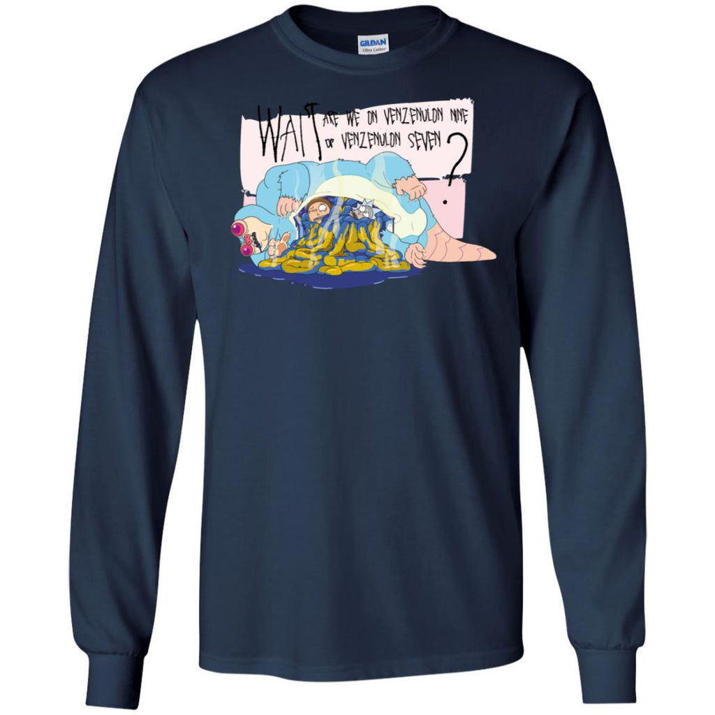 Ricky And Morty Which Venzenulon Are We On Men Long SLeeve Shirt