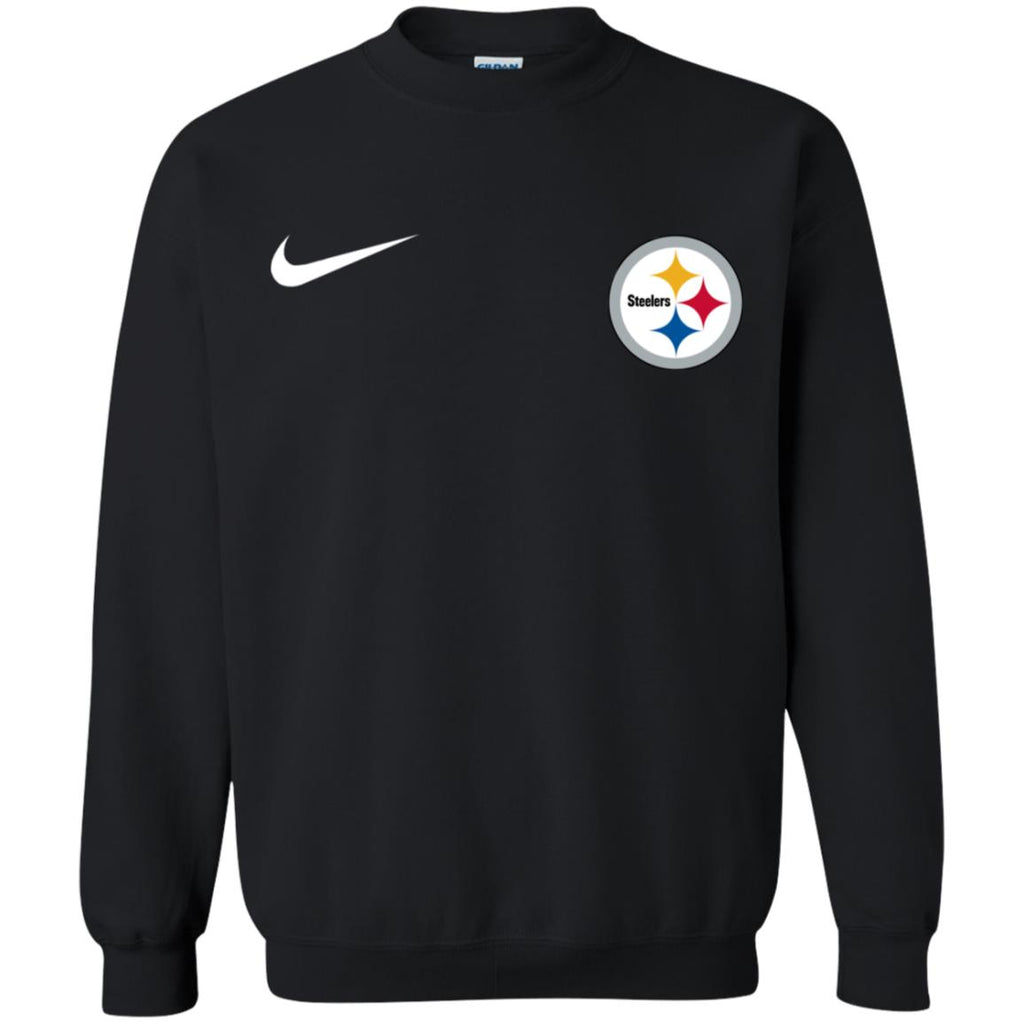 Nike Pittsburgh Steelers Logo Nfl Football Unisex Crewneck Pullover Sweatshirt