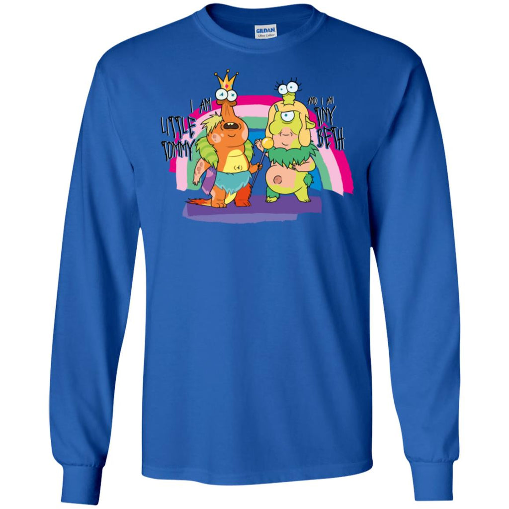Rick And Morty Little Tommy And Tiny Beth Men Long SLeeve Shirt