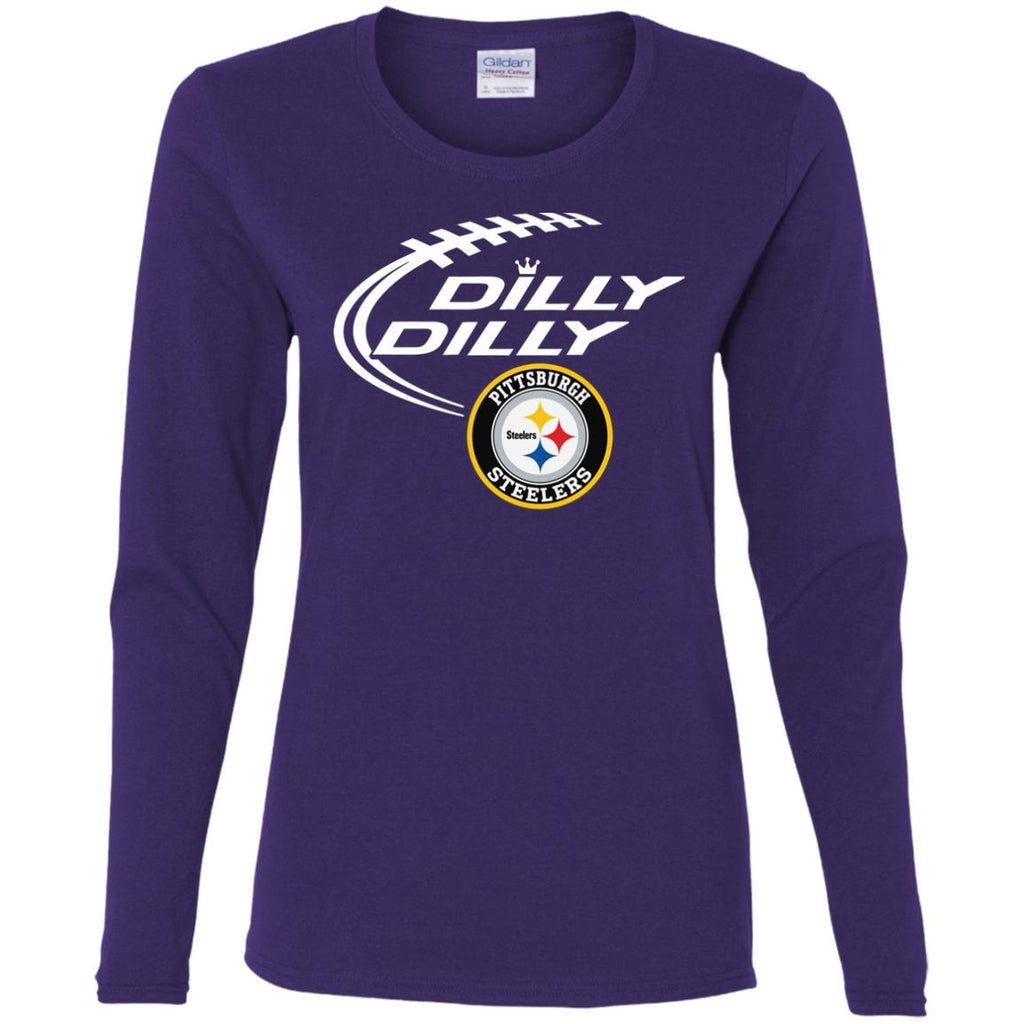 Dilly Dilly Pittsburgh Steelers Nfl Football Women Long Sleeve Shirt