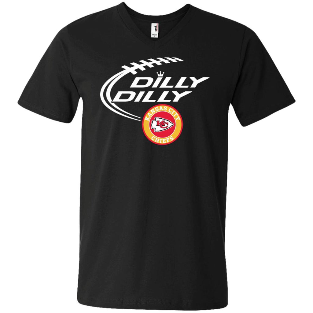 Dilly Dilly Kansas City Chiefs Nfl Football Men V-Neck T-Shirt