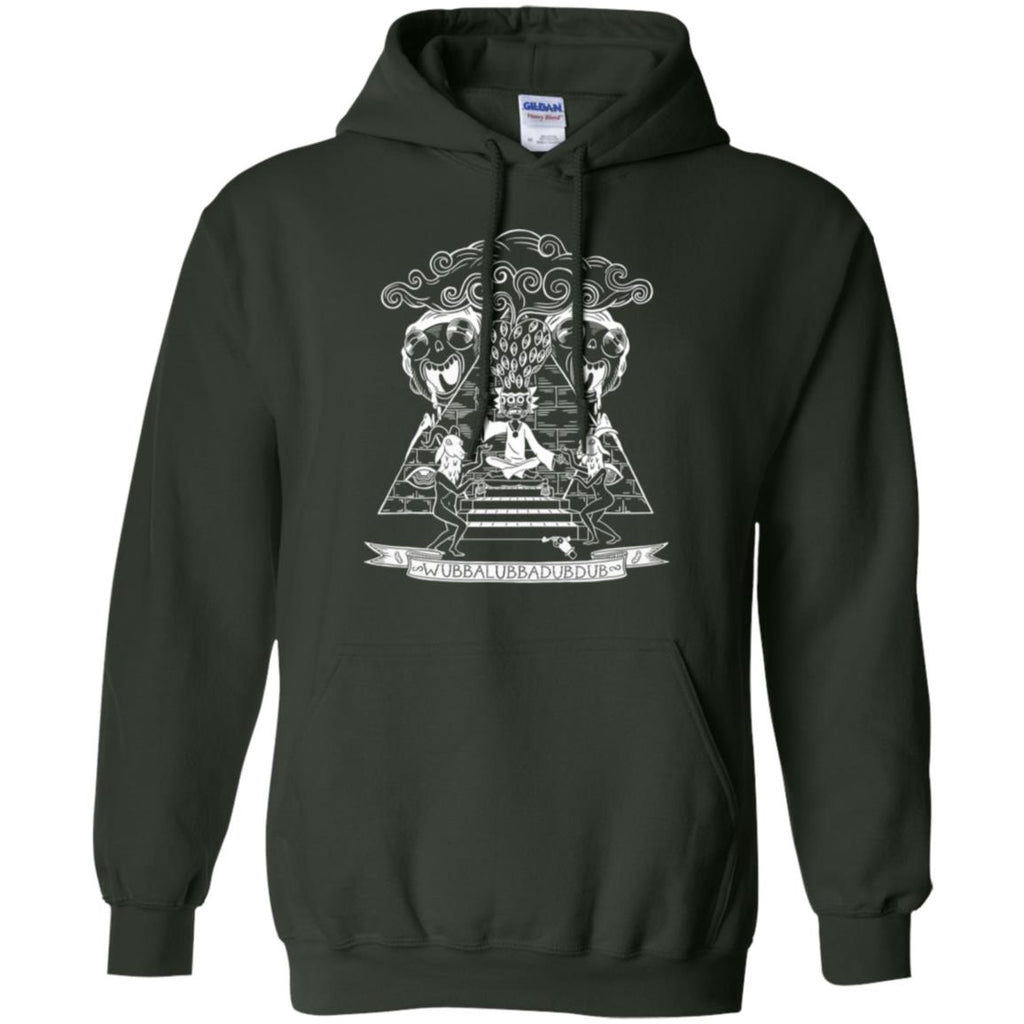 Rick And Morty Wubba Lubba Dub Dub Pyramid Men Pullover Hoodie
