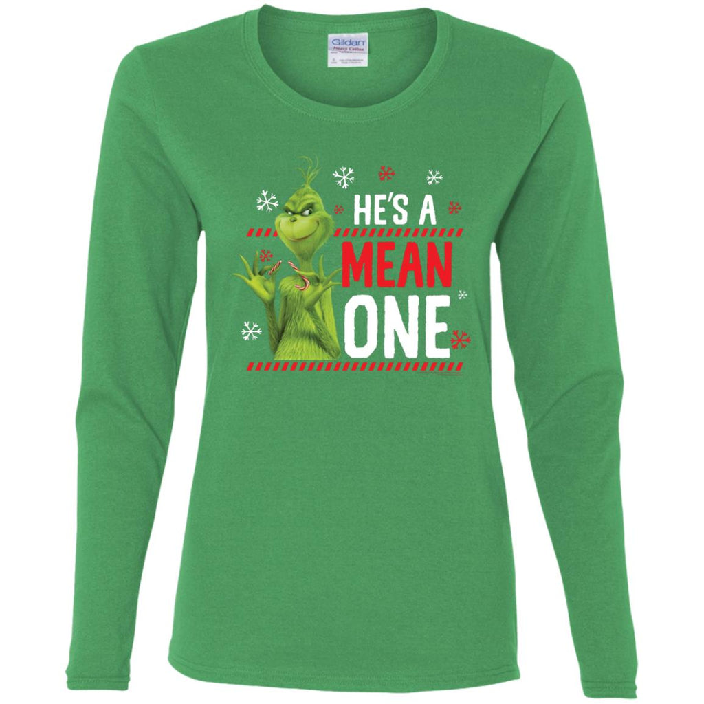 Dr. Seuss The Grinch Me Being Jolly Women Long Sleeve Shirt