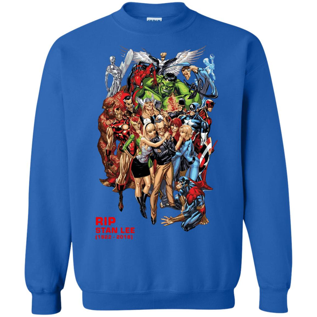 Rip Stan Lee Father Of Super Heroes Unisex Crewneck Pullover Sweatshirt