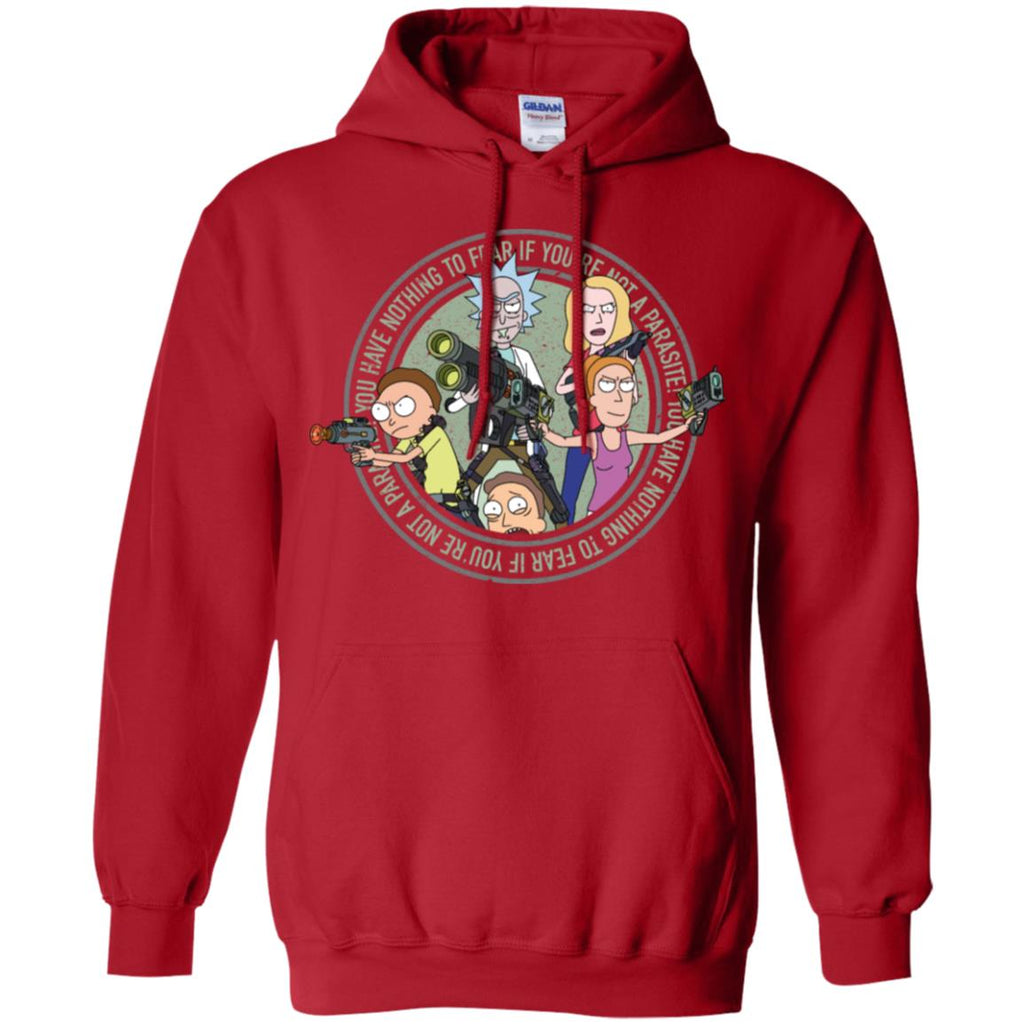 Rick And Morty And The Smith Family Men Pullover Hoodie